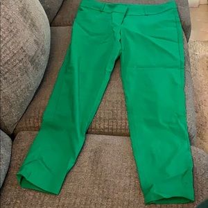 Green ankle pants